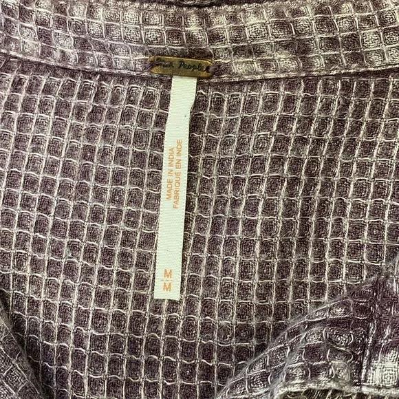 Purple Free People Blouse Top - Picture 9 of 9